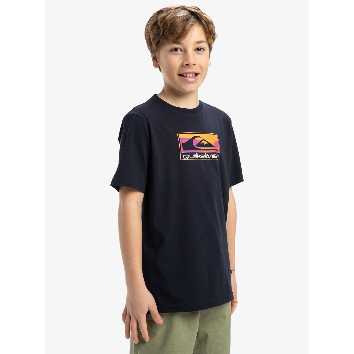 T-shirt manches courtes bleu marine, QUIKSILVER