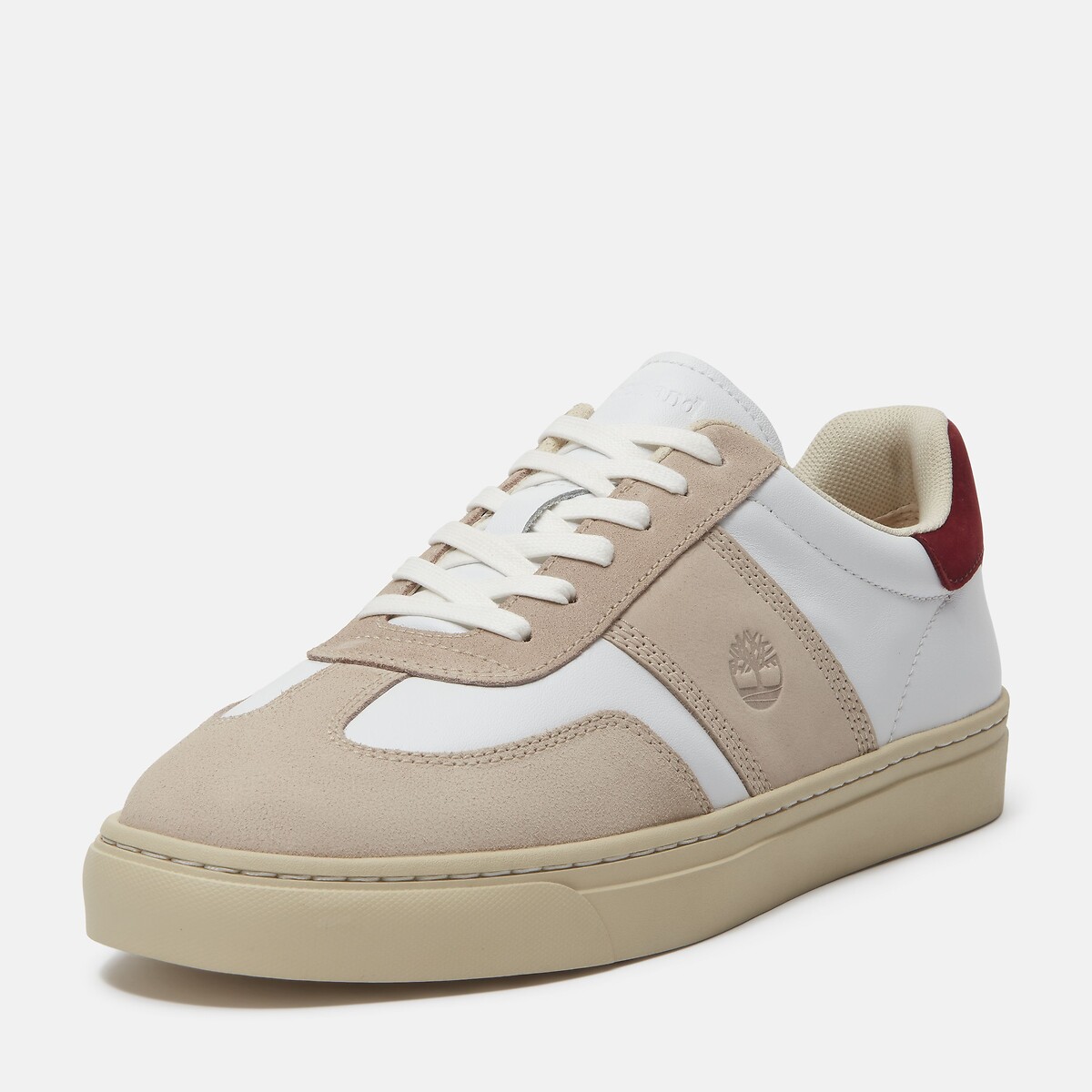 Baskets en cuir Lisbon Street blanc/beige, TIMBERLAND