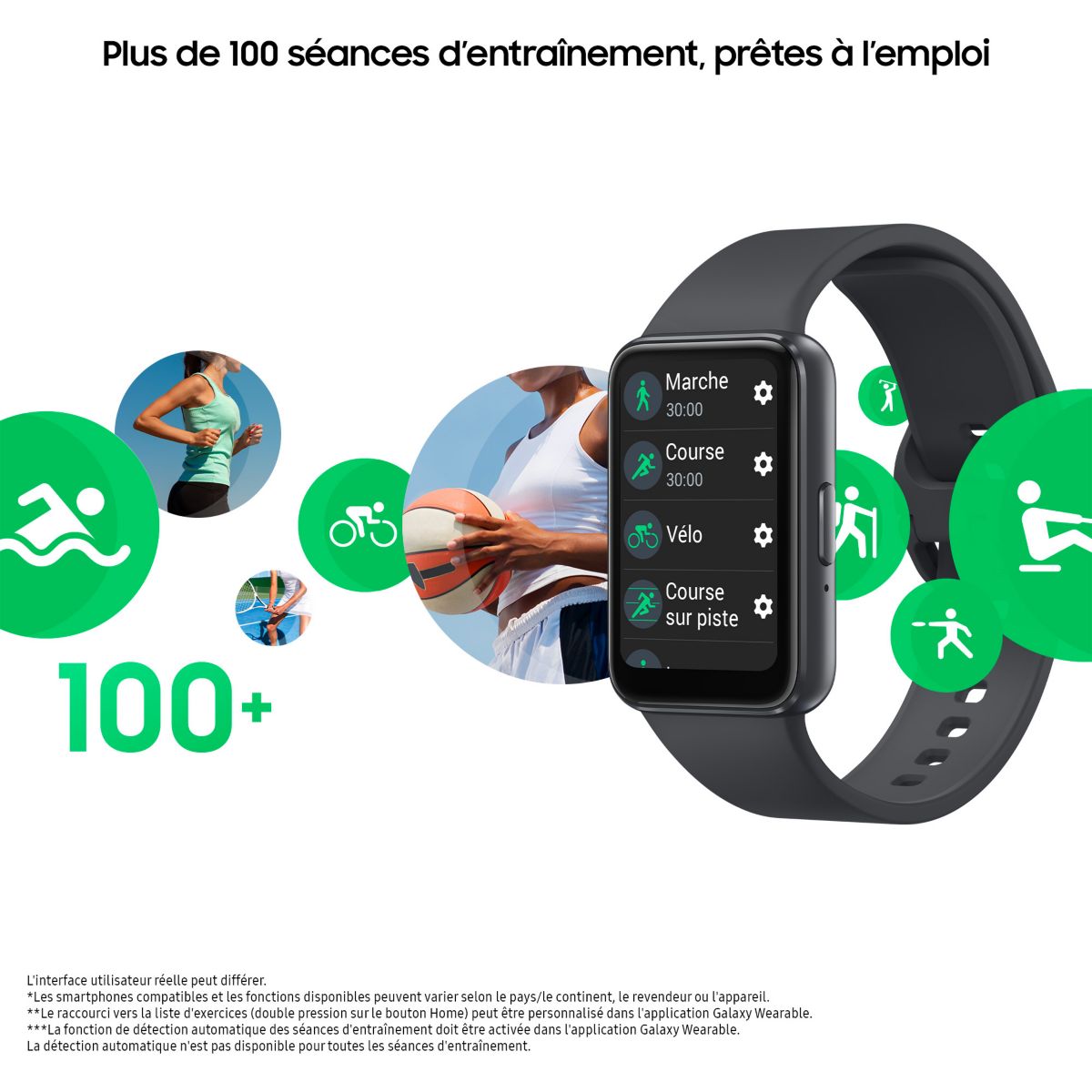 Montre santé Galaxy Fit3 Gris gris, SAMSUNG