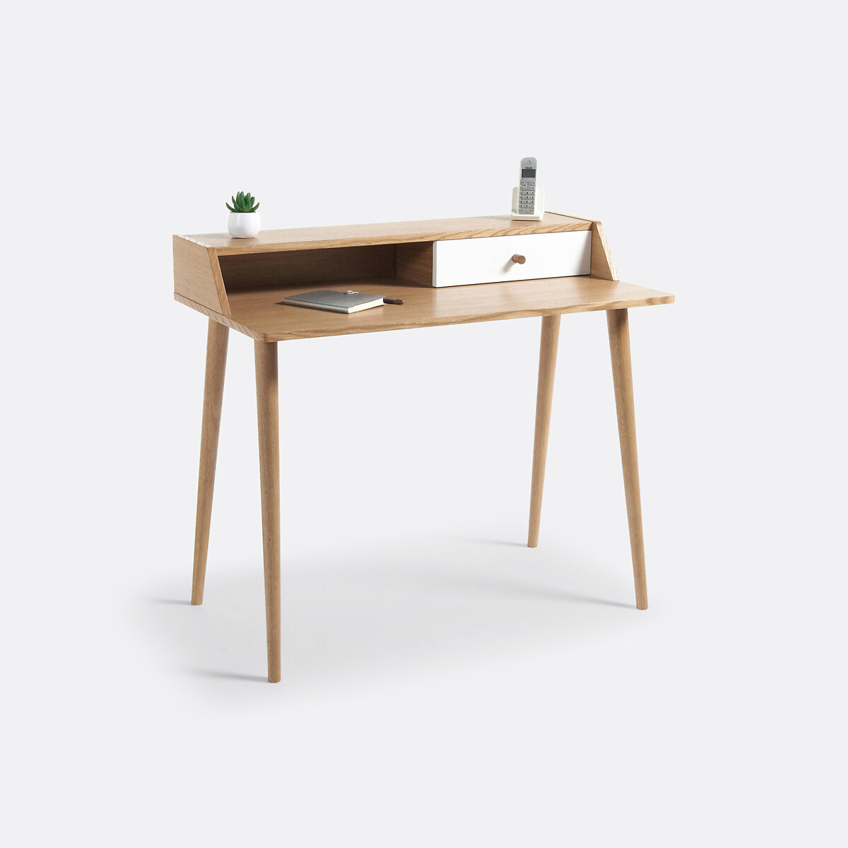 Beistelltisch Clairoy, 1 Schublade eiche, LA REDOUTE INTERIEURS