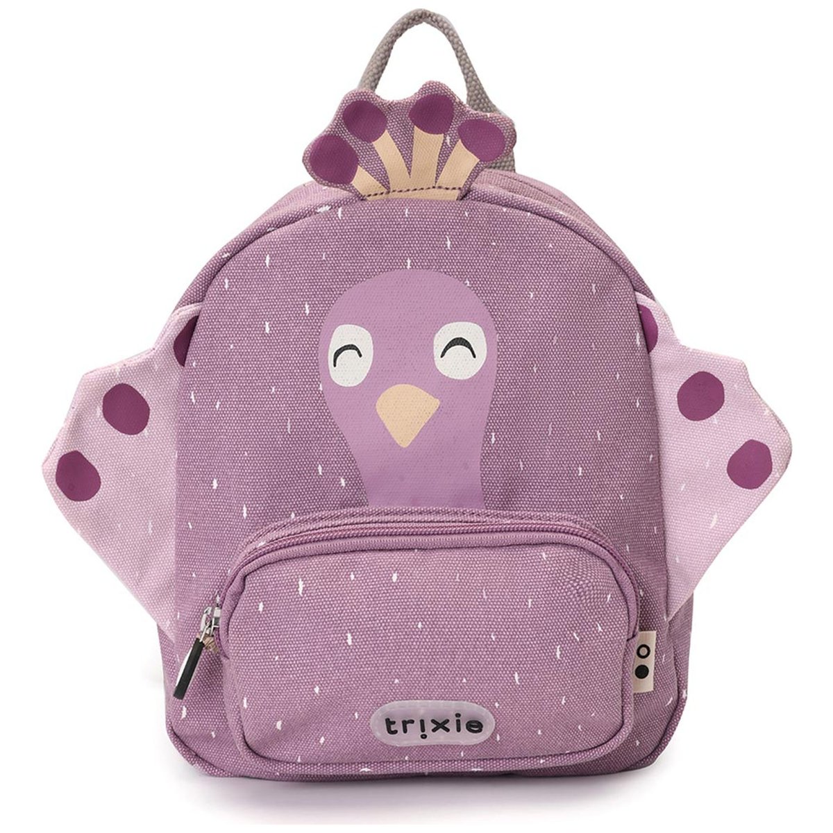 Sac à dos enfant violet, blanc, noir, TRIXIE