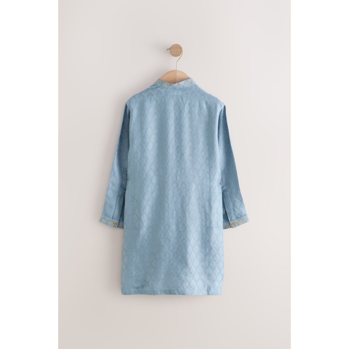 Chemise feuille bleue emb, NEXT