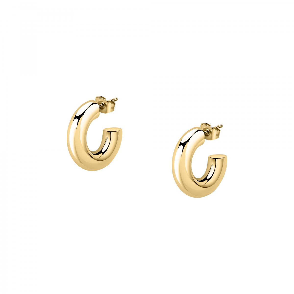 Boucles d'oreilles en acier CREOLE or jaune, MORELLATO
