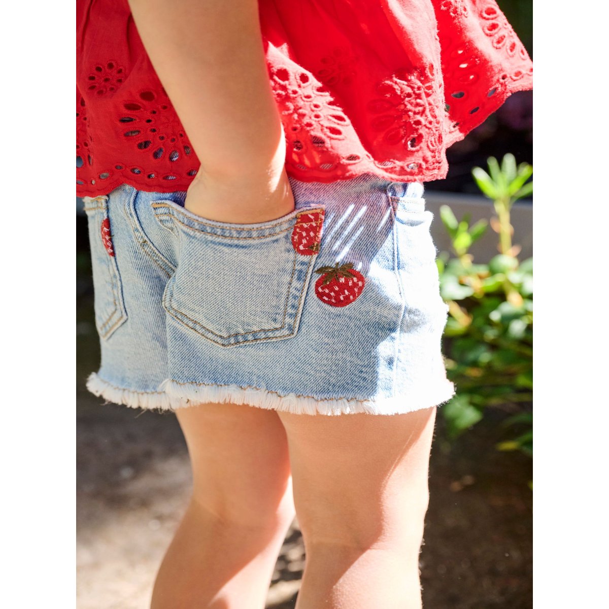 Short En Denim light blue denim, KIDS ONLY