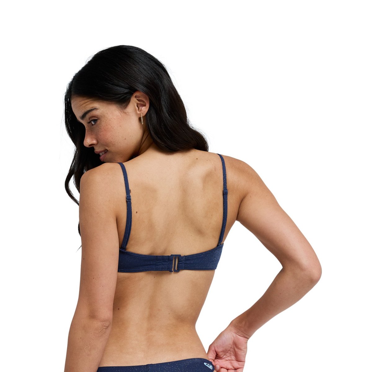 Haut de maillot de bain bikini bandeau. bleu mood indigo, ROXY