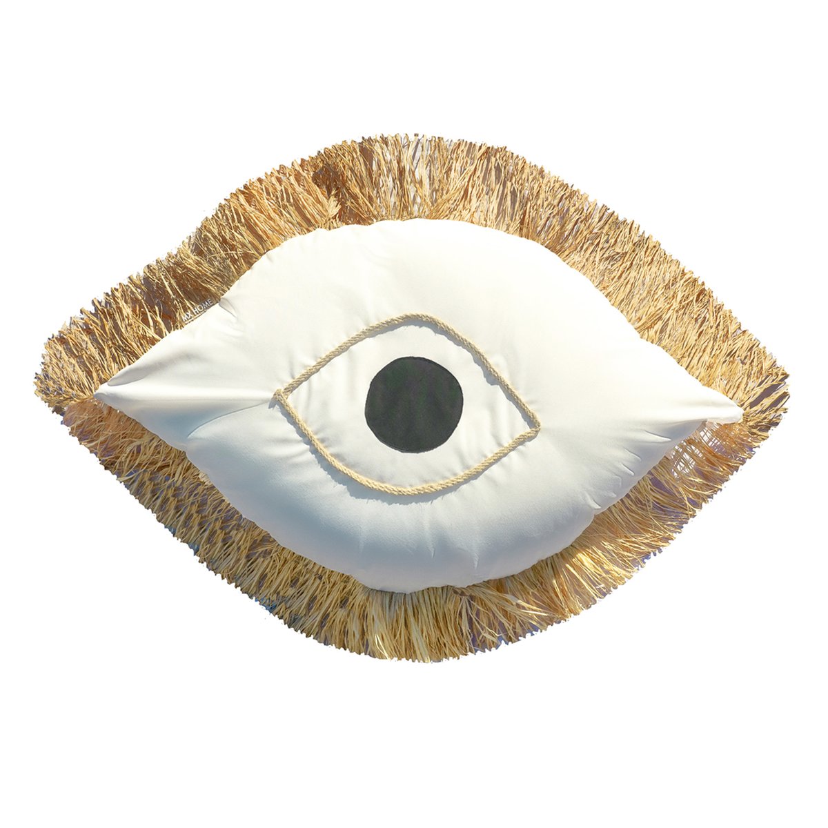 Pouf oeil extérieur déhoussable blanc, MX HOME