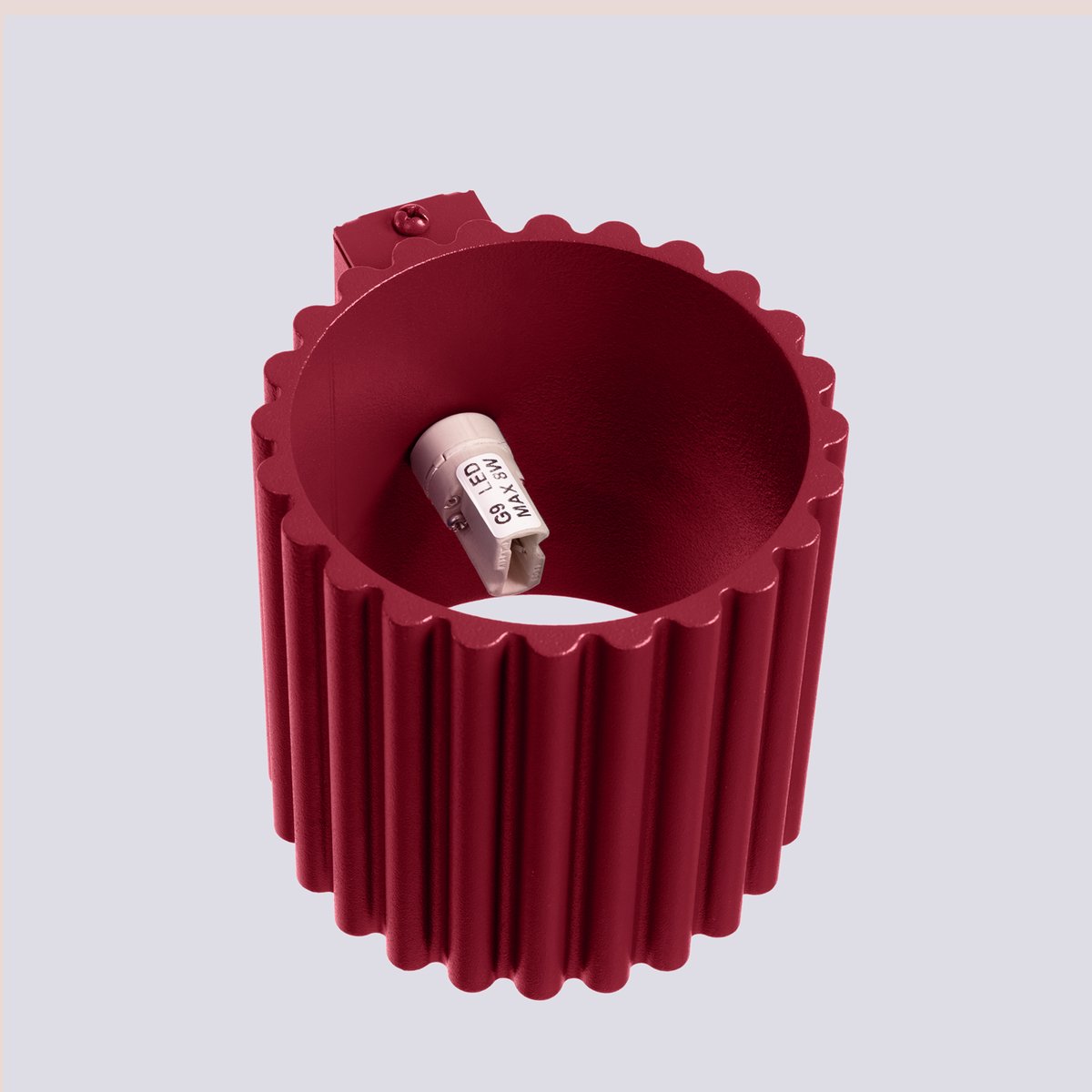 Applique Aluminium Bourgogne G9 1 Aura couleur unique, EDEN