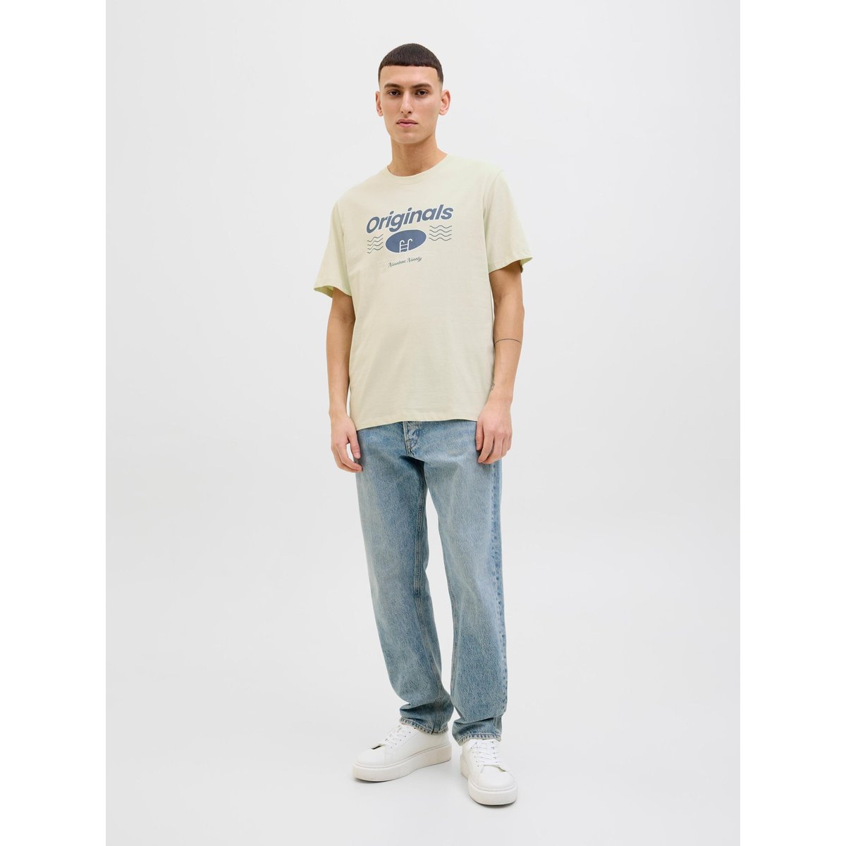 T-Shirt verte - celadon tint, JACK & JONES