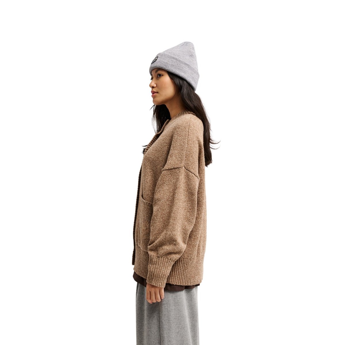 Gilet à col rond Marron WEDGE marron pine bark, QUIKSILVER
