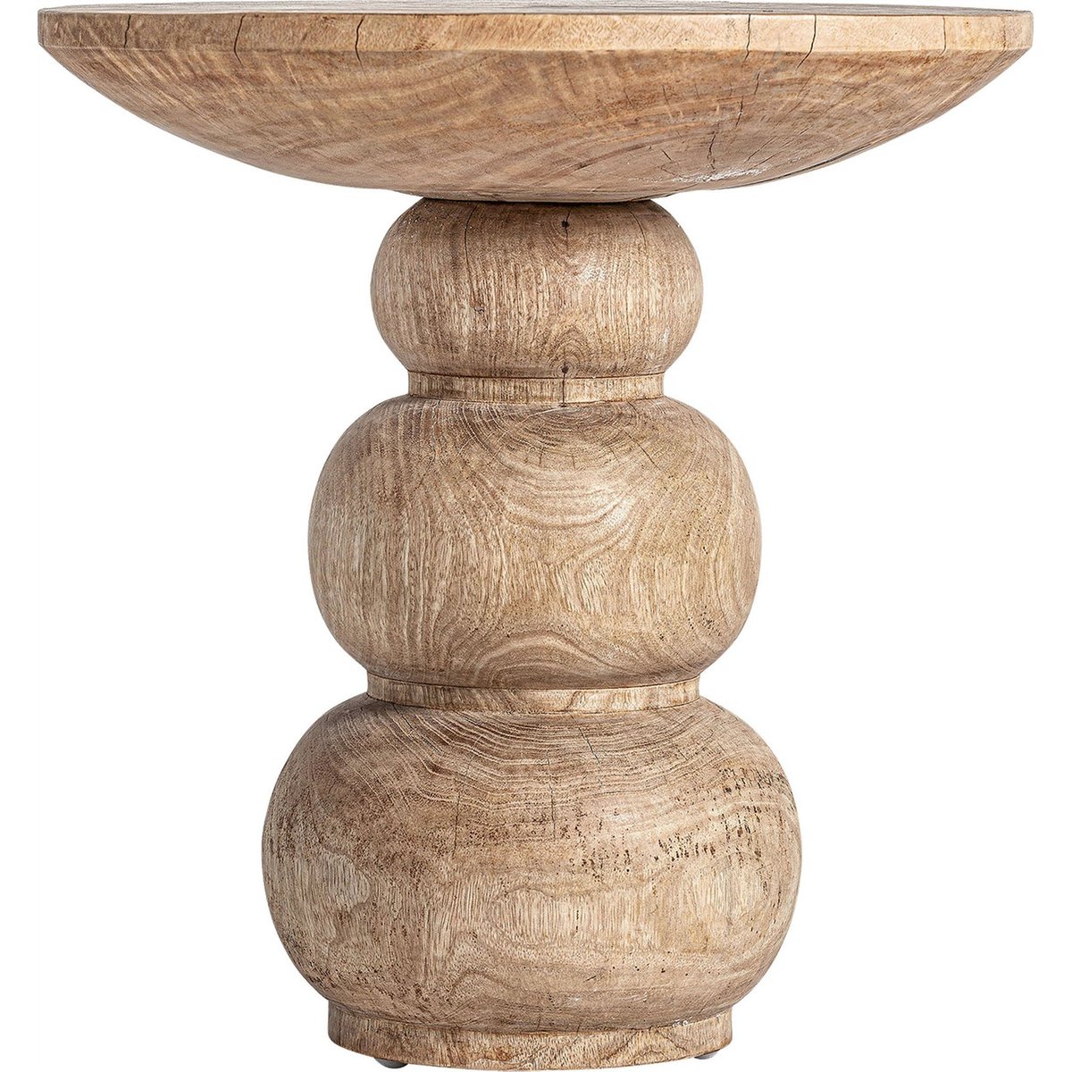 Table d'appoint en manguier sculpté rimini bois naturel brun, RECOLLECTION