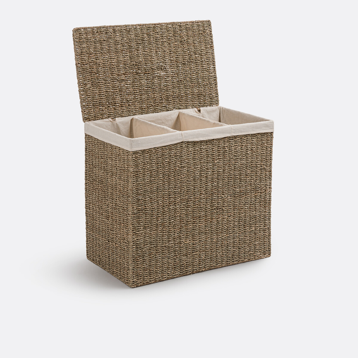 Panier à linge triple compartiments, Azuro naturel, LA REDOUTE INTERIEURS