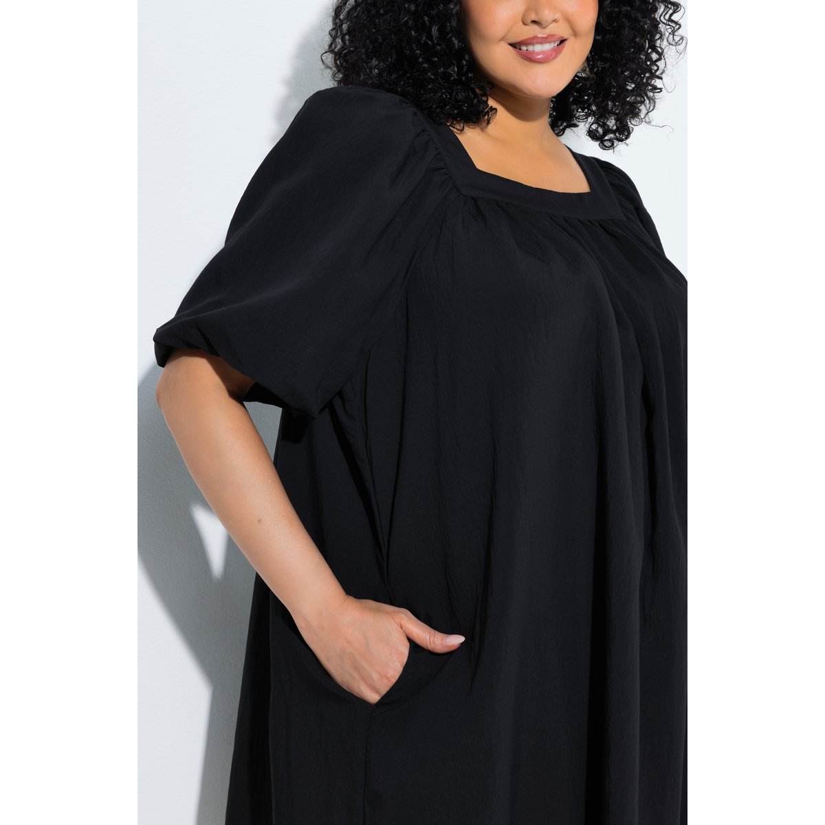 Robe coupe évasée noir, ULLA POPKEN
