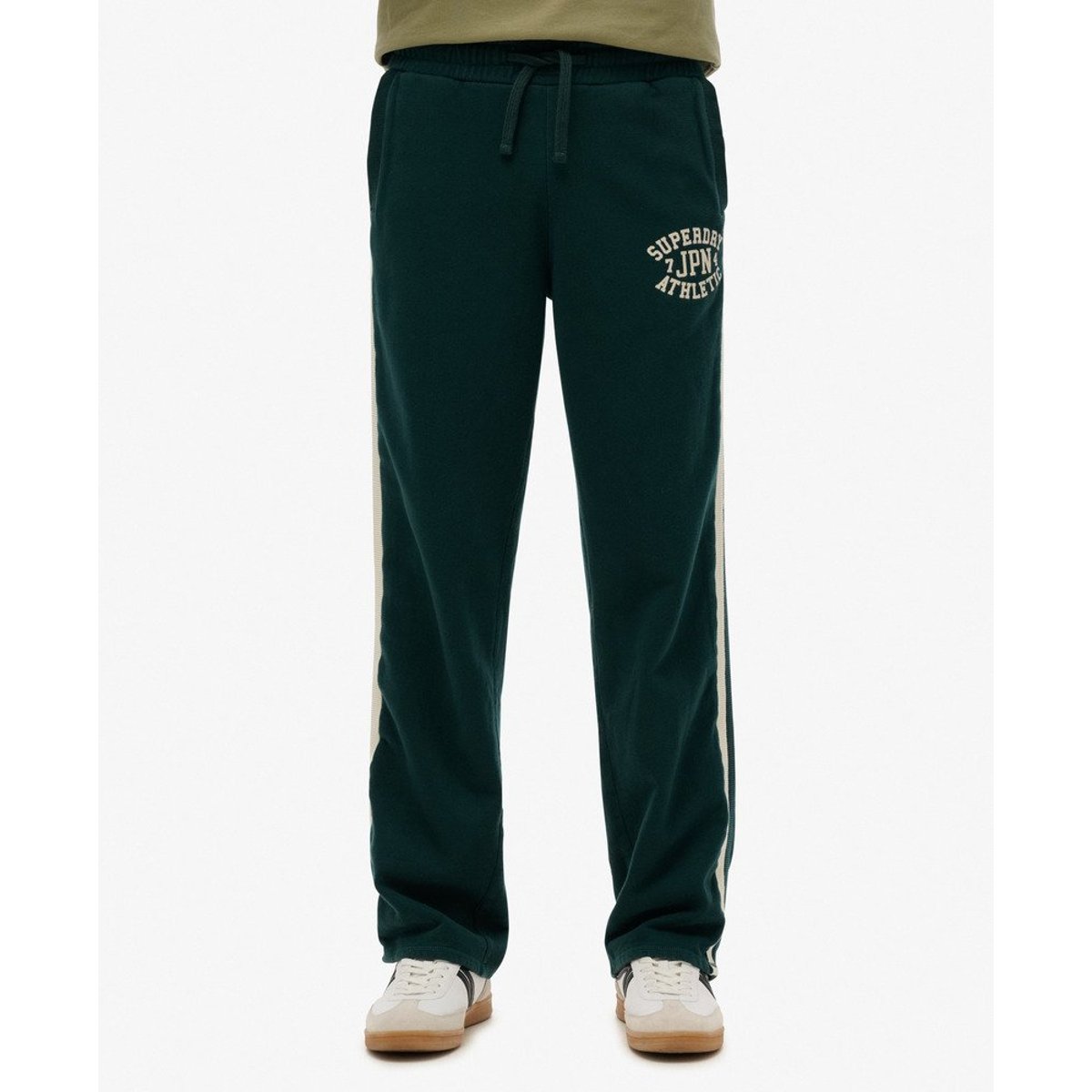 Jogging Athletic Essentials Coupe Droite vert pinède foncé, SUPERDRY