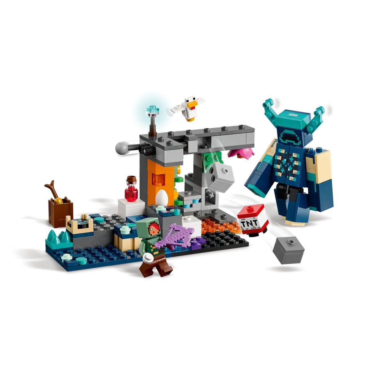 La rencontre avec le Warden multicolore, LEGO