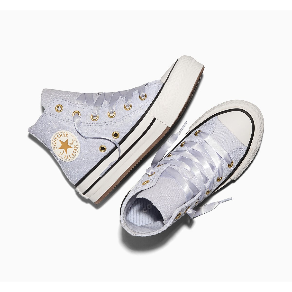 Kids Chuck Taylor All Star EVA Lift Hi Lace Trainers lavender, CONVERSE