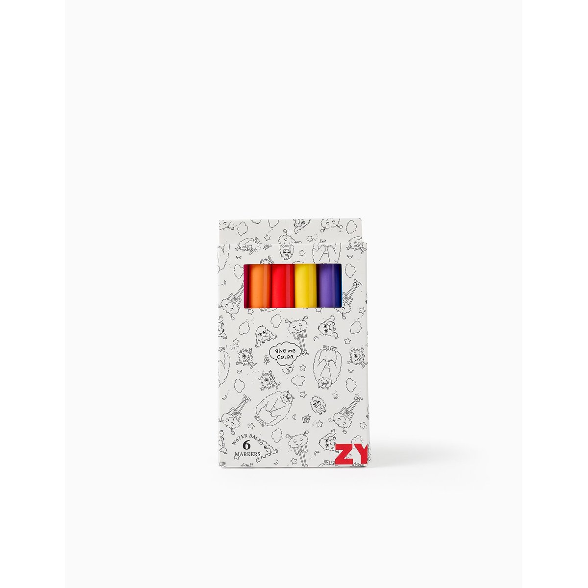 Pack 6 Marqueurs à LEau multicolore, ZIPPY