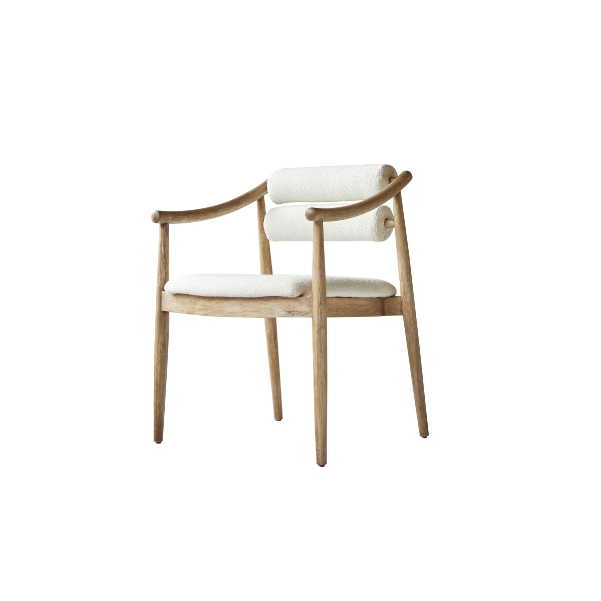 Fauteuil en Acacia massif, COLOMBE beige, TIKAMOON