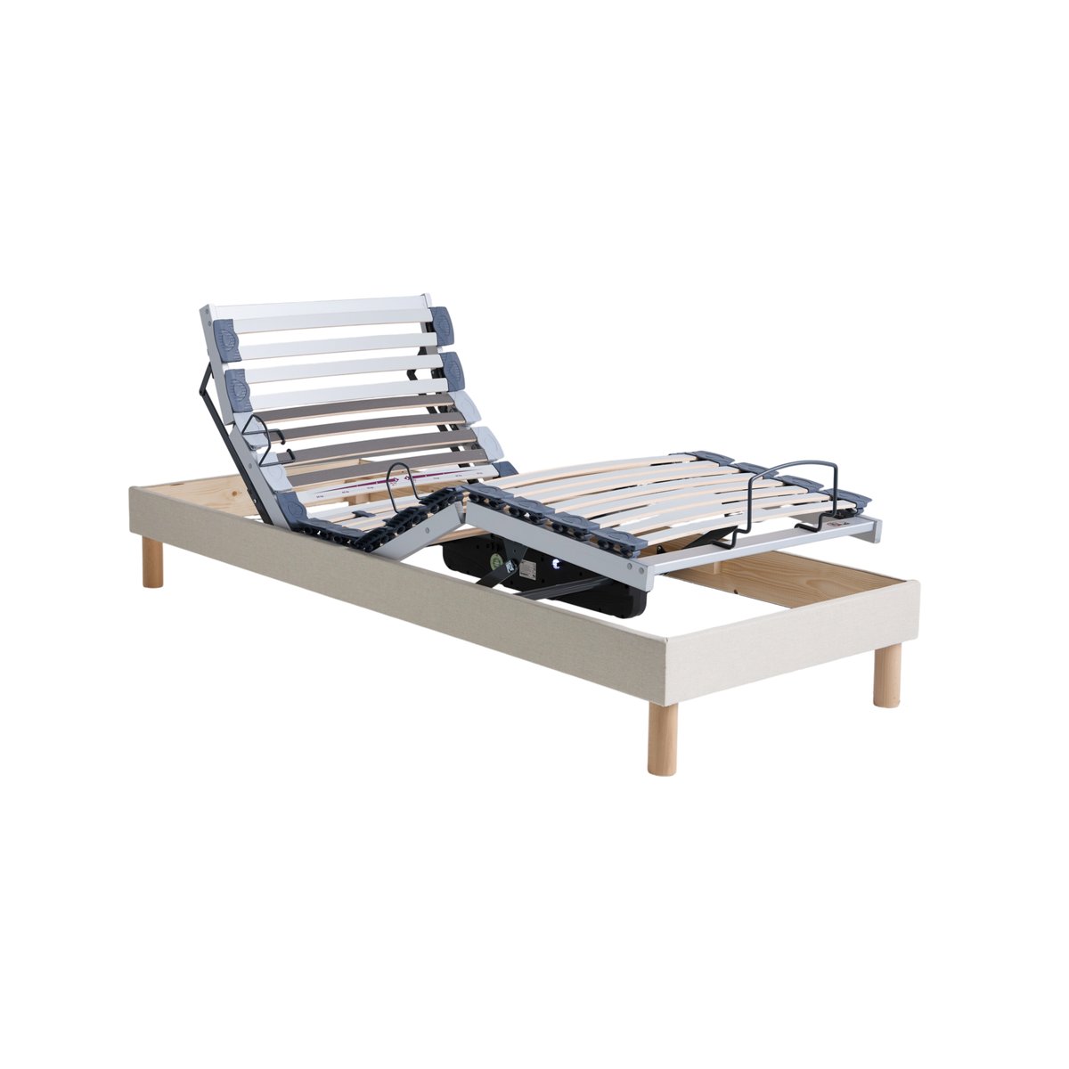 Sommier électrique à lattes - JORYS beige, CAMIF