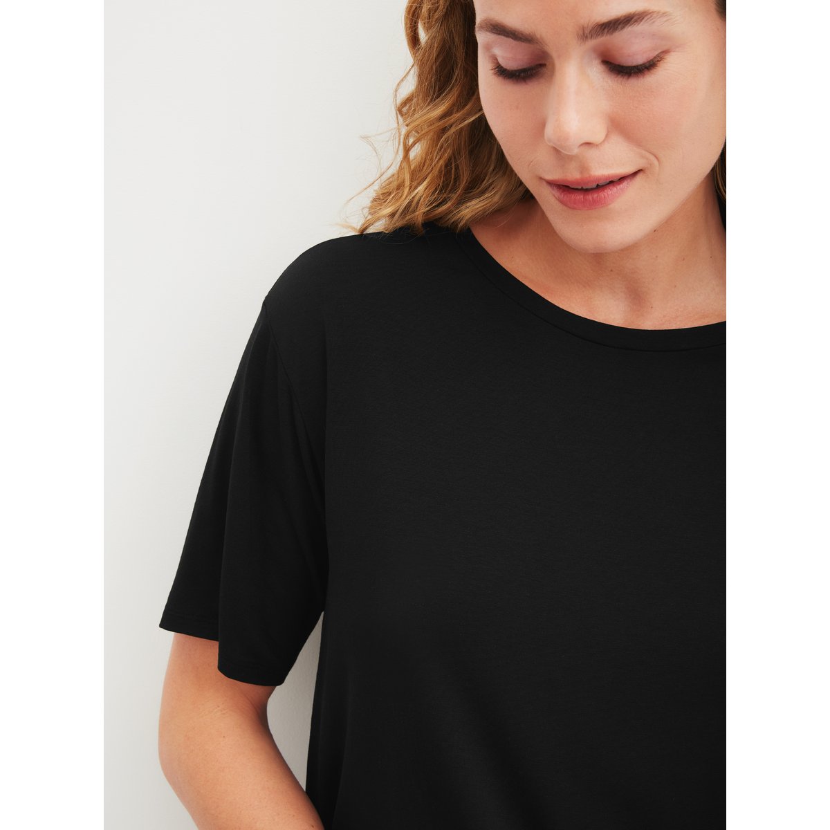 T-shirt à manches courtes manches courtes Modal FAVOURITES LAYERING noir, CALIDA