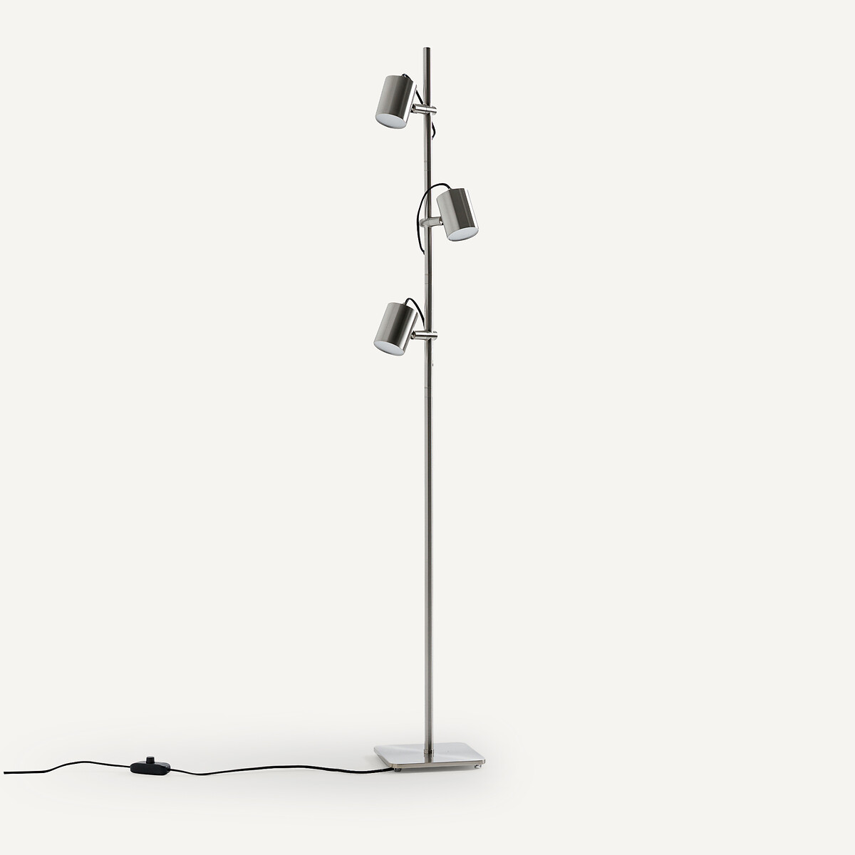 Lampada da terra con finitura nickel satinato, Girevole nichel satinato, AM.PM