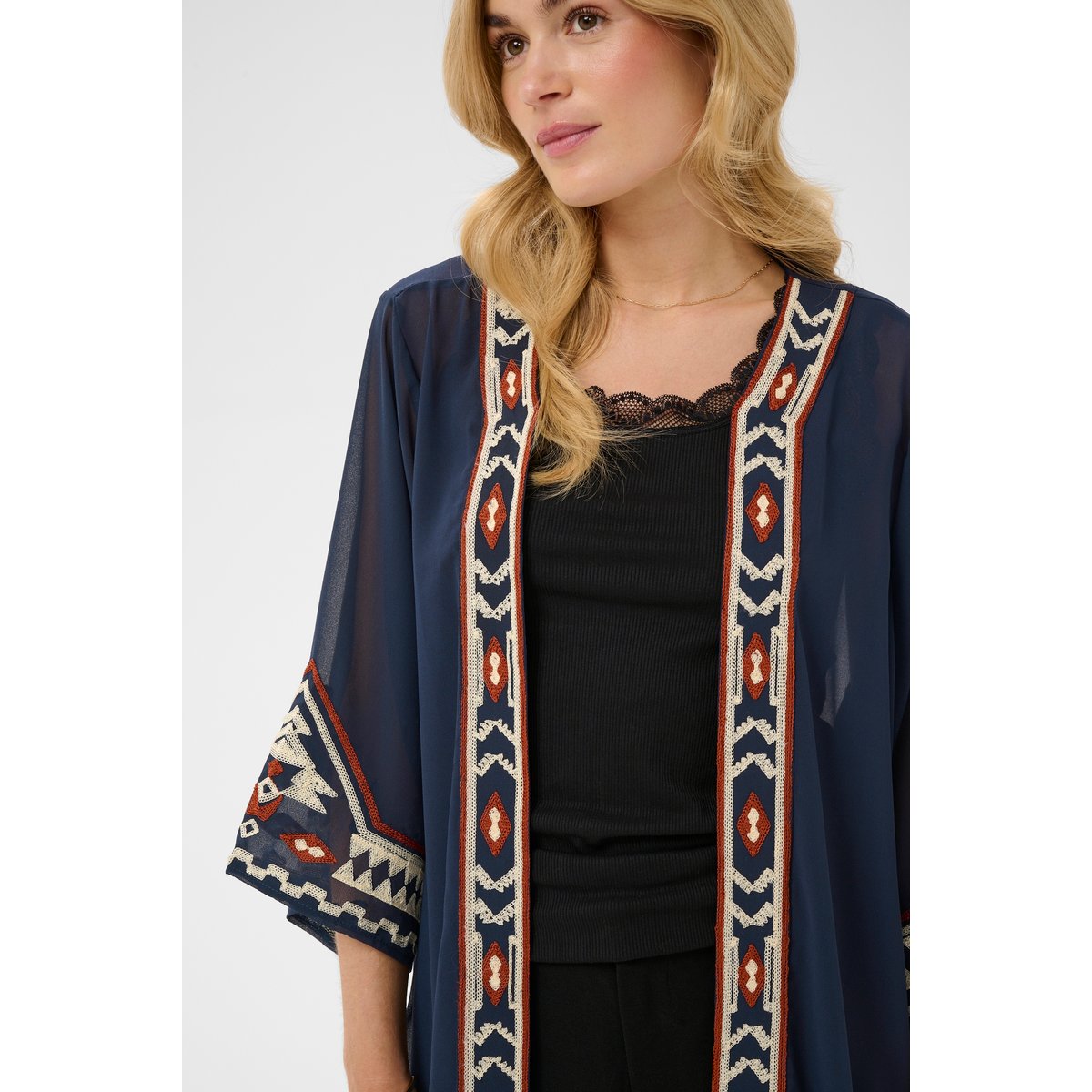 Kimono bleu navy blazer, CREAM