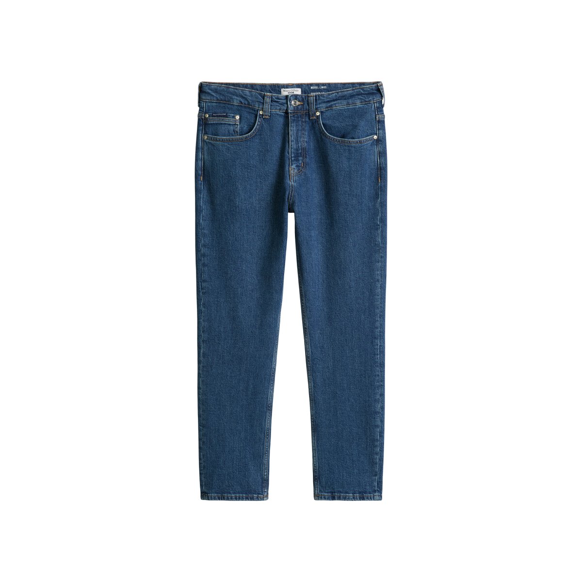 Jeans modèle Linus tapered en coton bio mélangé bleu foncé, MARC O’POLO DENIM
