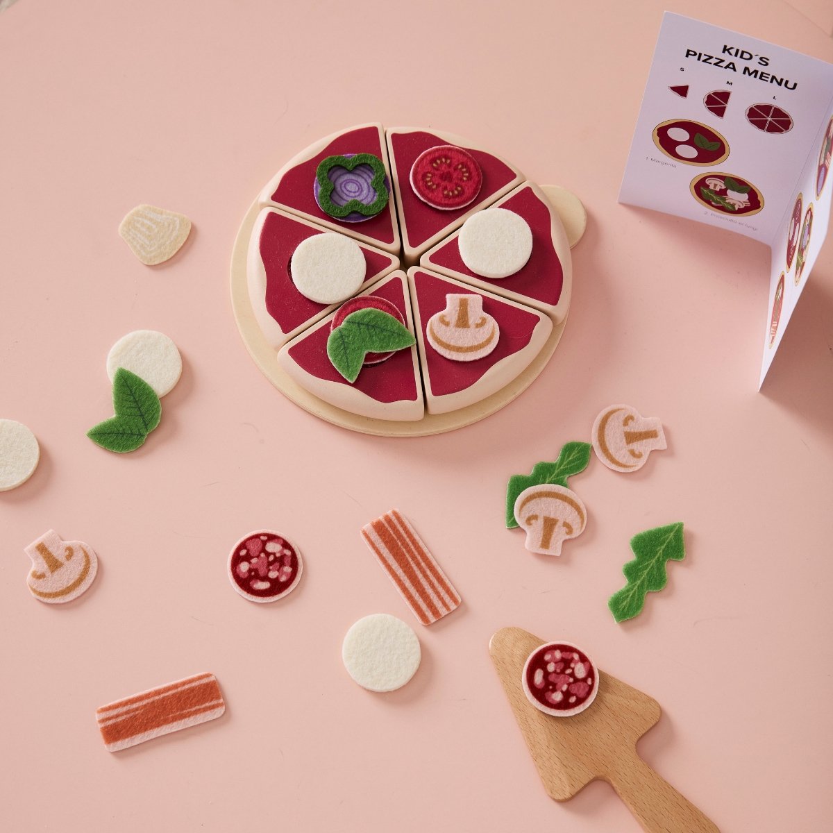 Kit pizza en bois multicolore, KID'S CONCEPT