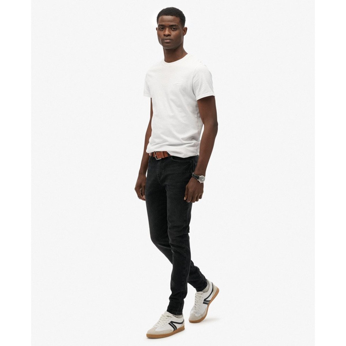 Jean Skinny Vintage noir usé, SUPERDRY