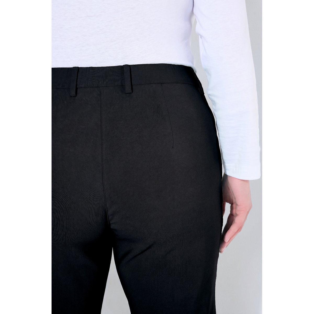 Pantalon Mary en bengalie noir, ULLA POPKEN