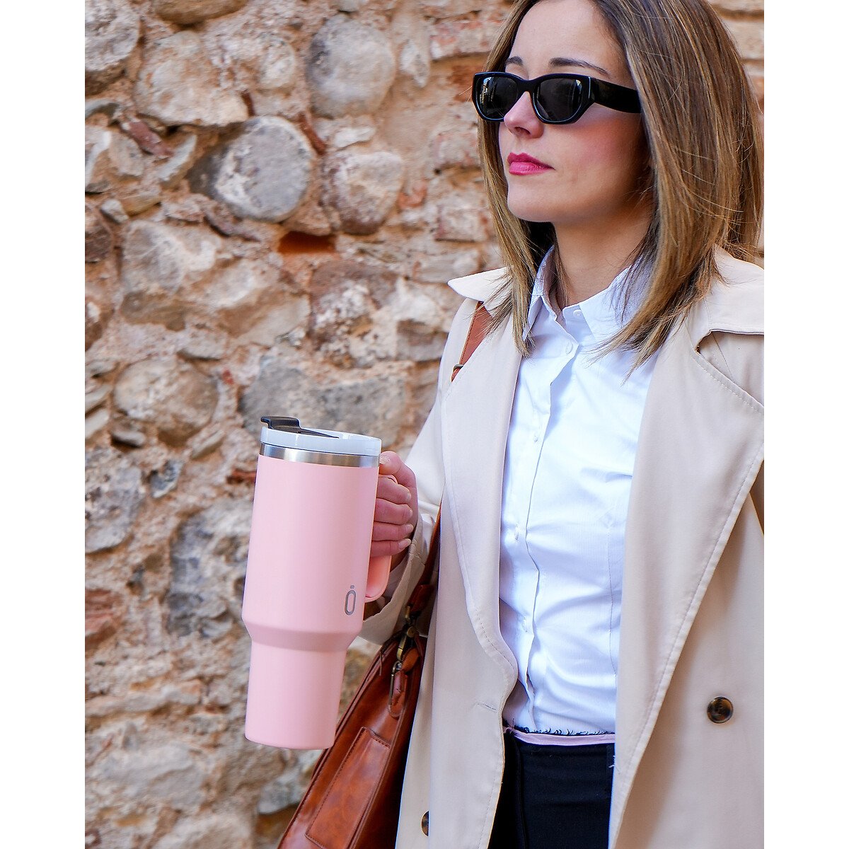 Garrafa Térmica Runbott Latt 800Ml rosa, RUNBOTT