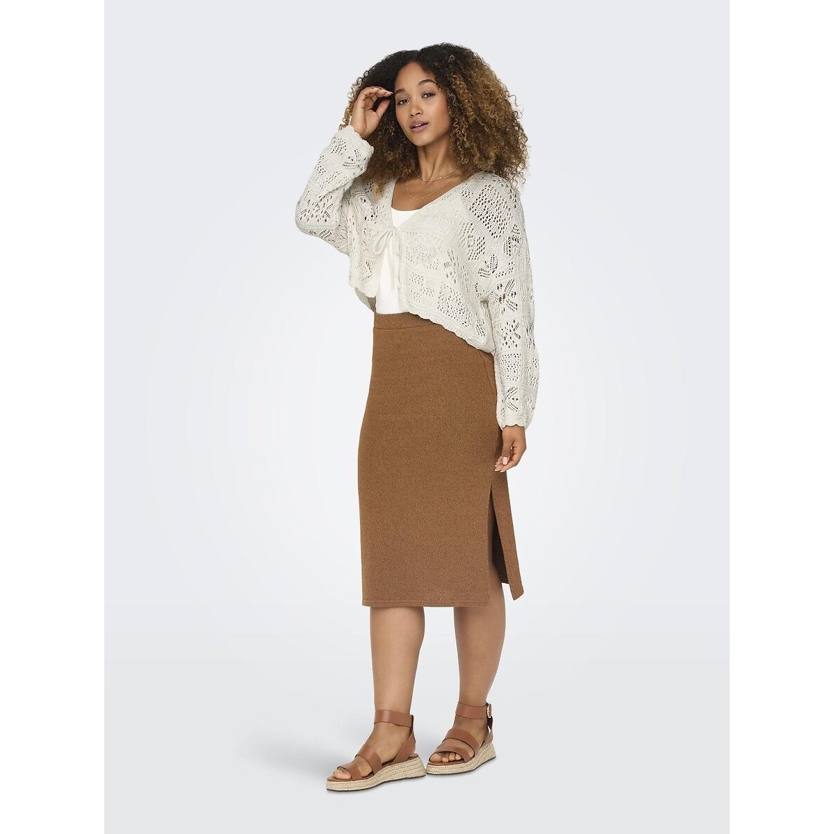 Crochet Cardigan off-white, ONLY