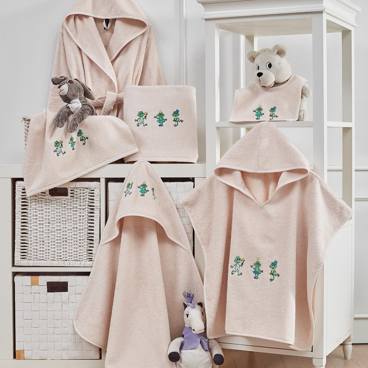 Cape de bain bébé KERMY pétale, SENSEI MAISON