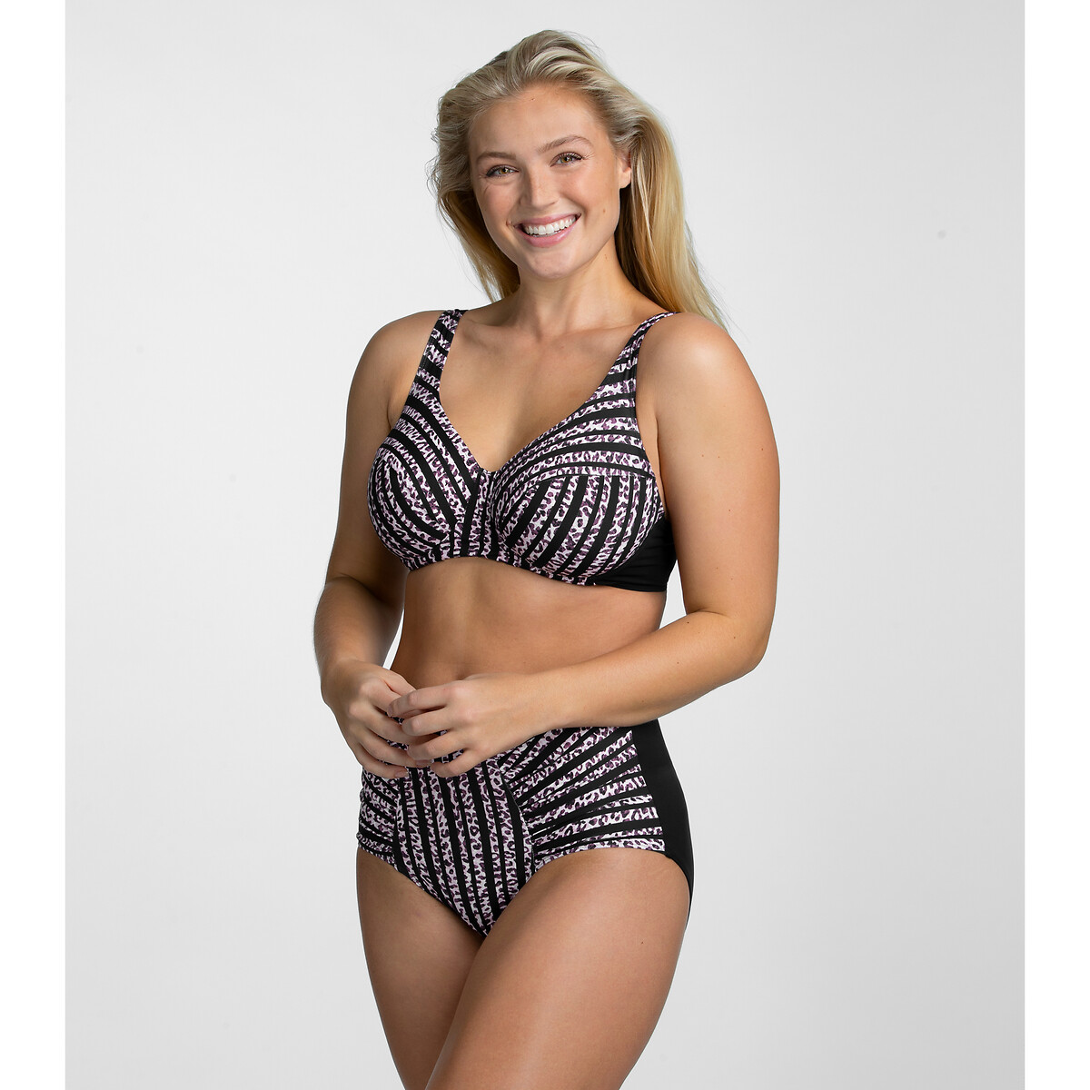 Reggiseno per bikini Bondi fantasia nero, MISS MARY OF SWEDEN