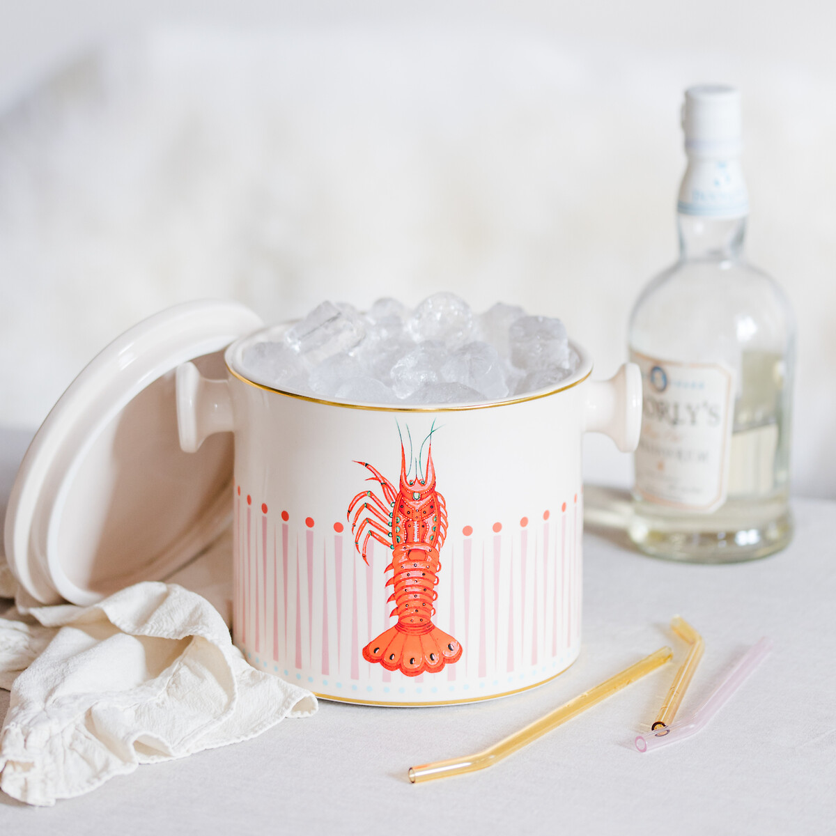 Lobster Ice Bucket beige, YVONNE ELLEN
