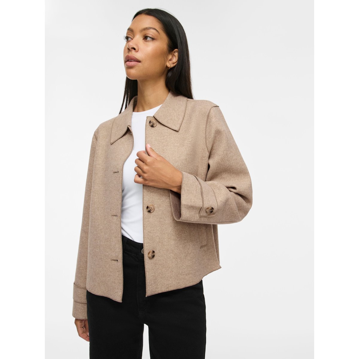 Veste natural melange, VILA