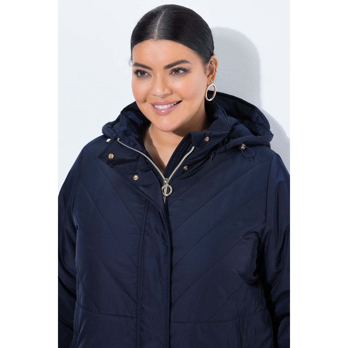 Manteau déperlant, jeu de matelassages marine foncé, ULLA POPKEN