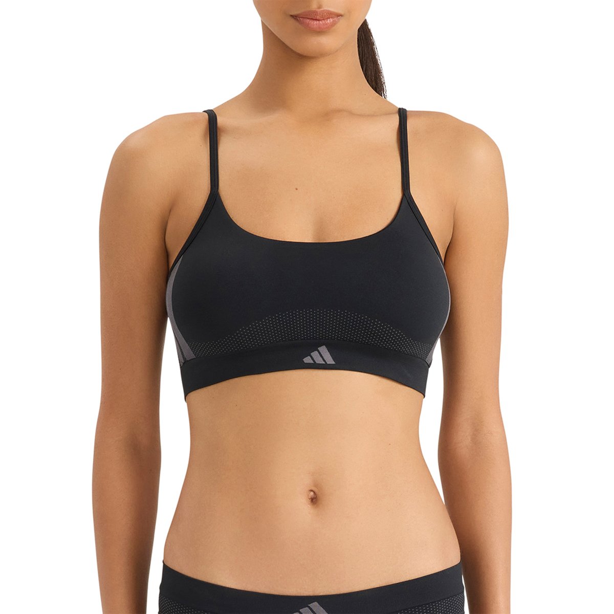Brassière ACTIVE MICRO STRETCH SEAMLESS noir, adidas Performance
