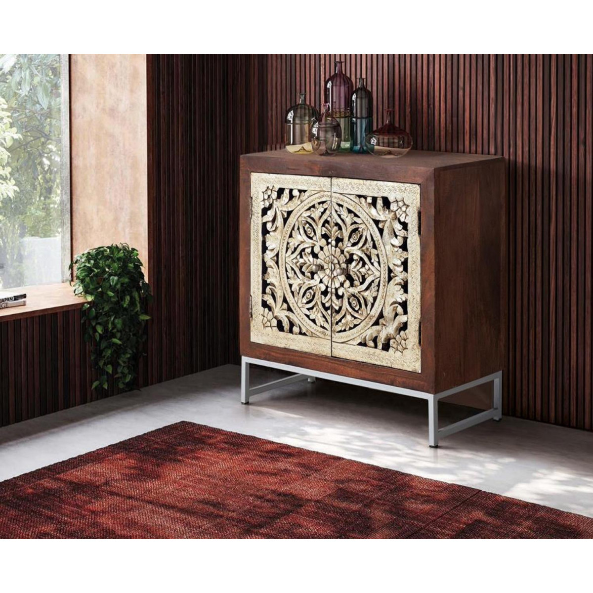 Buffet marron, DECORATION D’AUTREFOIS