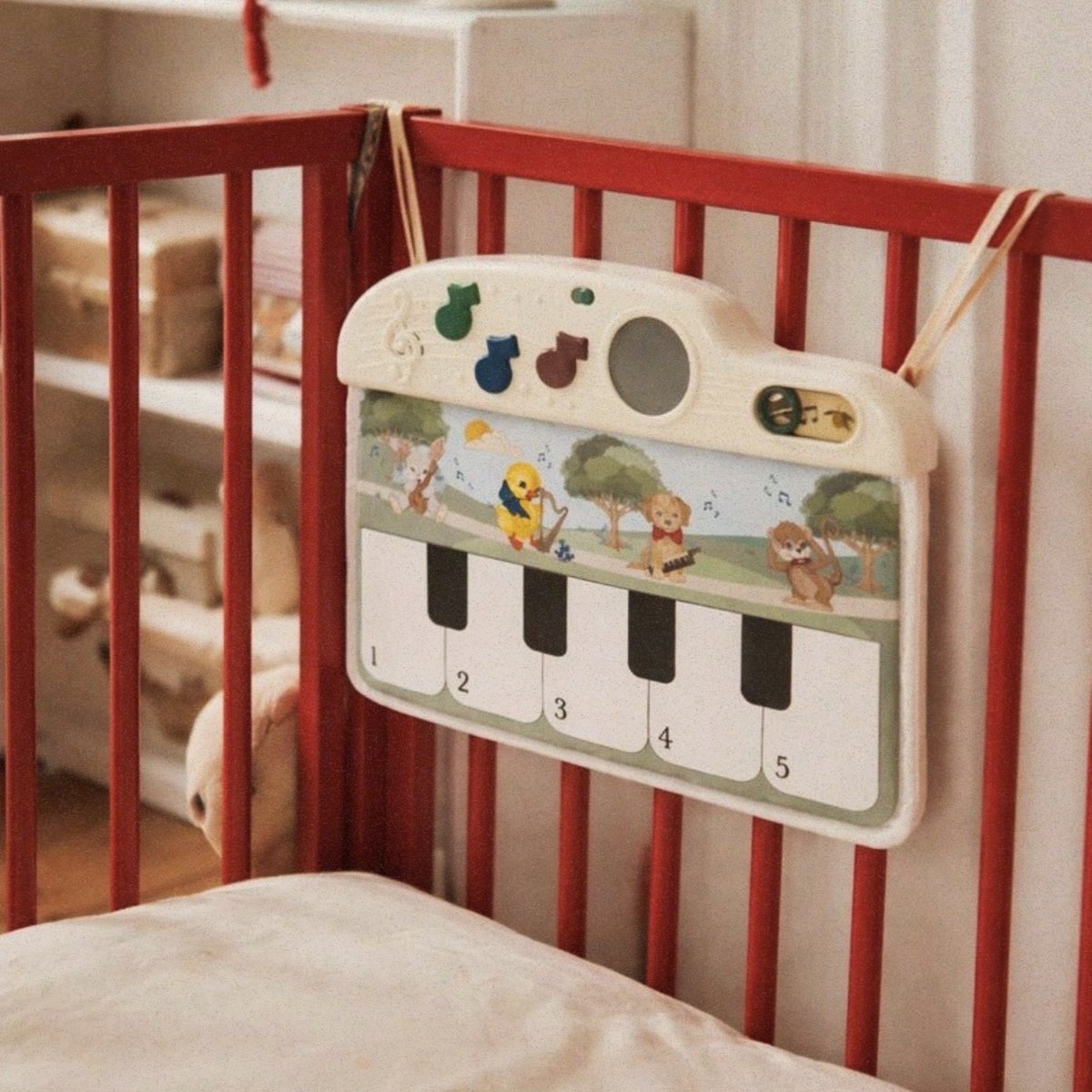 Tapis piano musical à suspendre multicolore, KONGES SLOJD