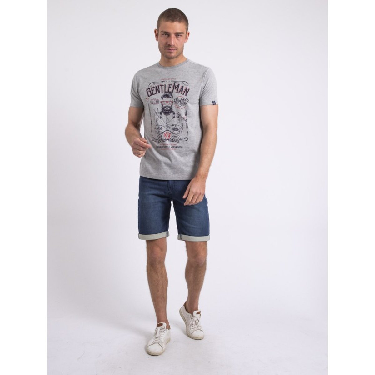 T-shirt Col Rond Nagori gris, RITCHIE