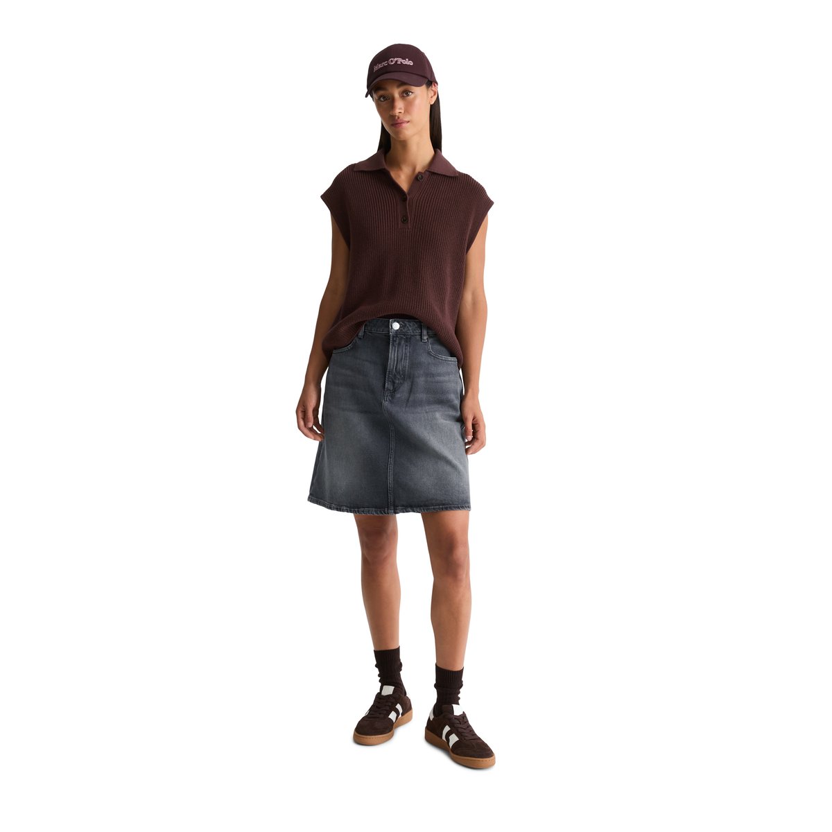 Jupe en jean regular avec CIRCULOSE gris, MARC O'POLO