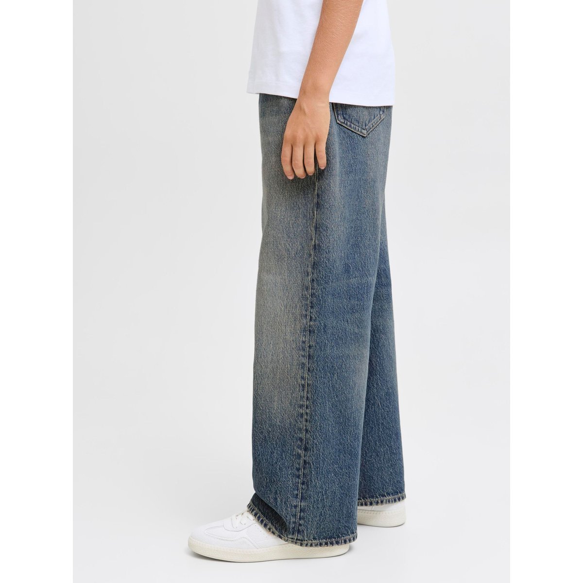Jean À Coupe Wide blue denim, JACK & JONES JUNIOR