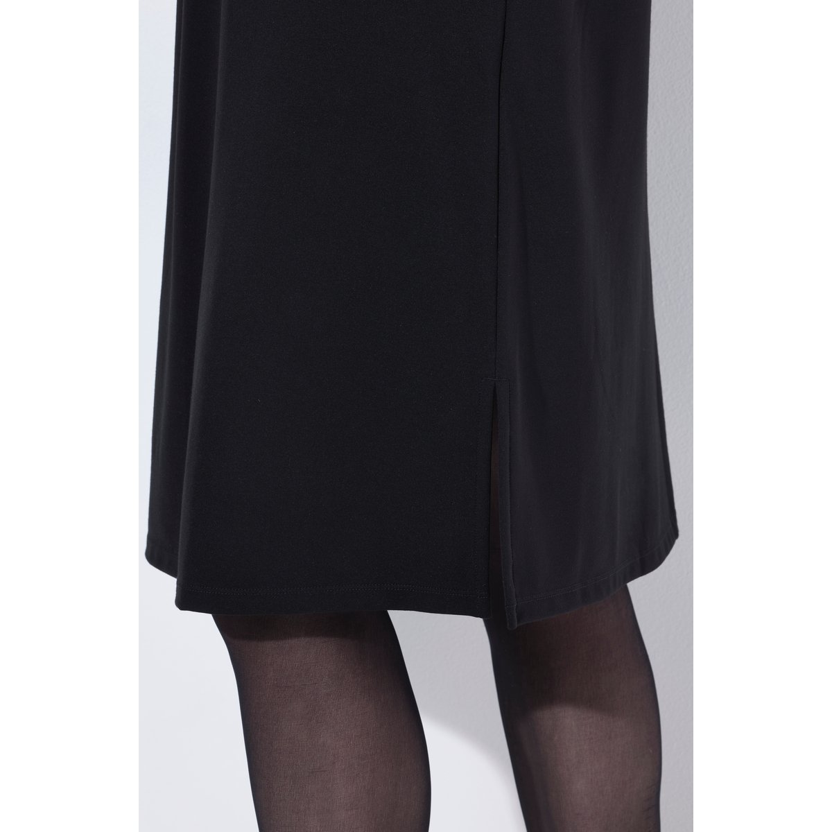 Robe midi avec empiècement en mesh noir, ULLA POPKEN