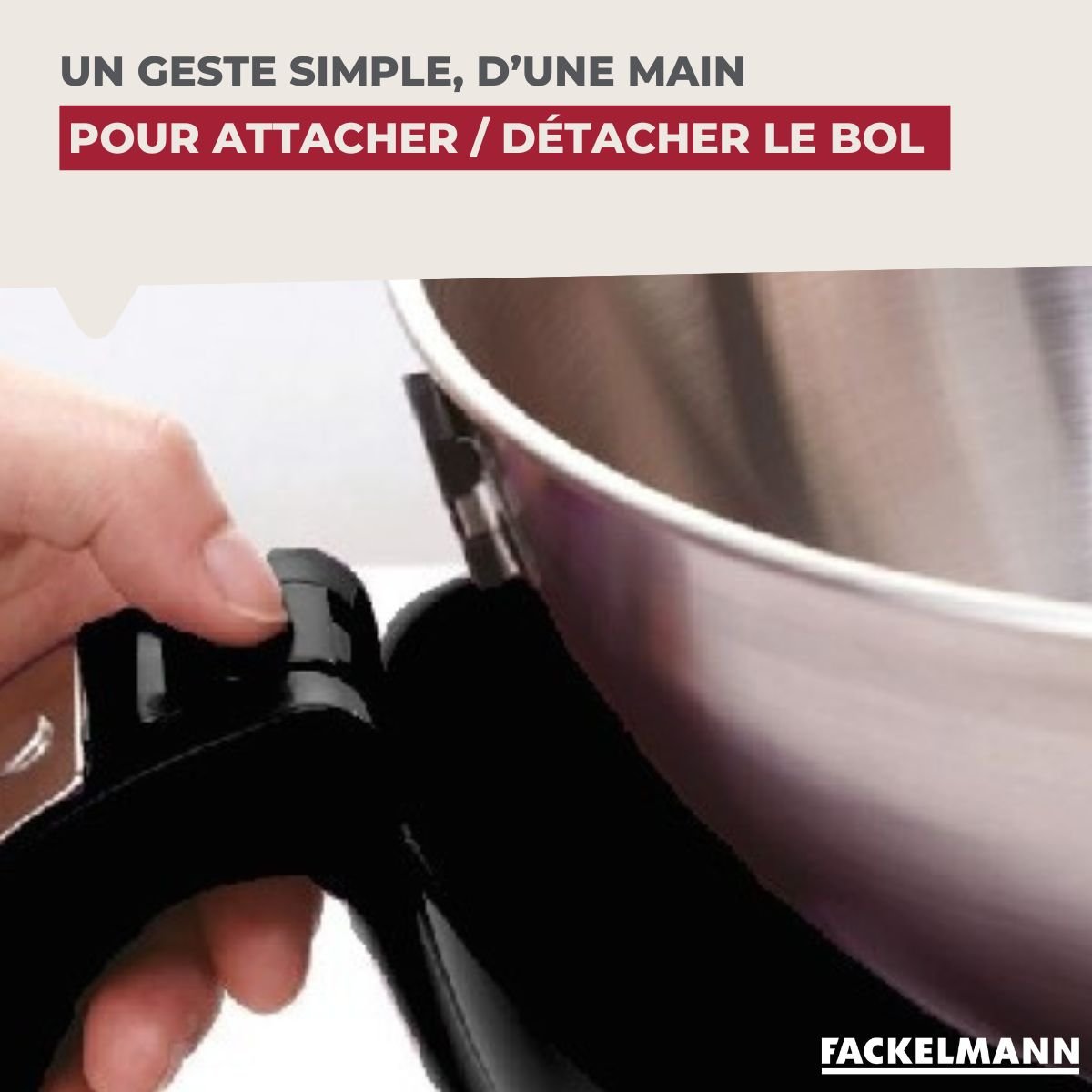 Balance de cuisine avec bol inox détachable noir,inox, FACKELMANN