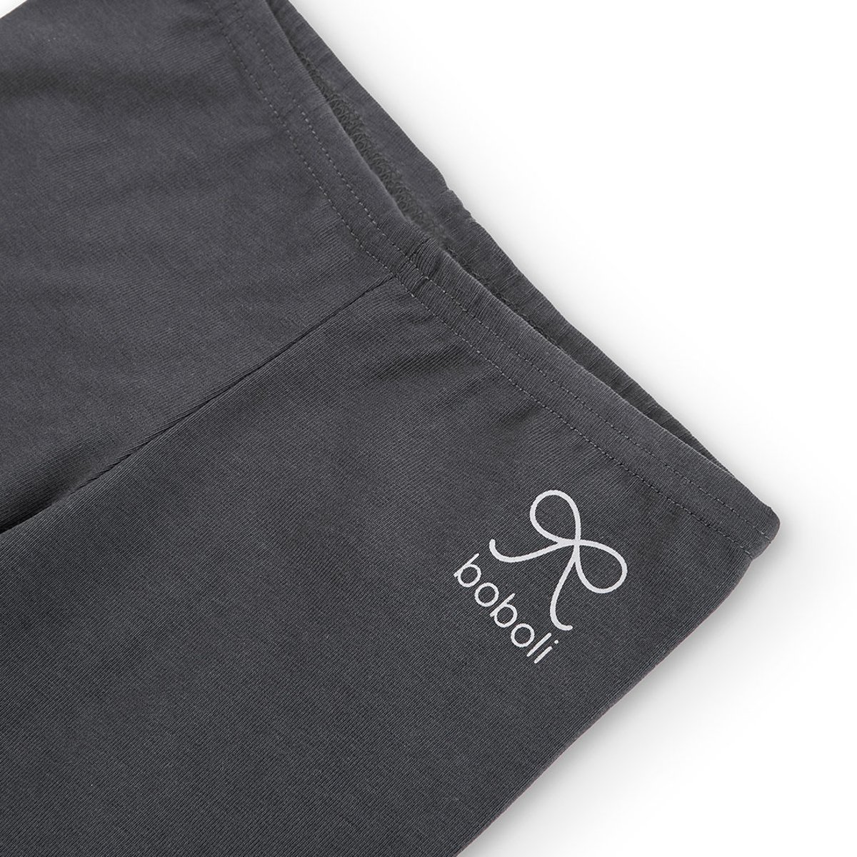 Legging fille en maille élastique gris, BOBOLI