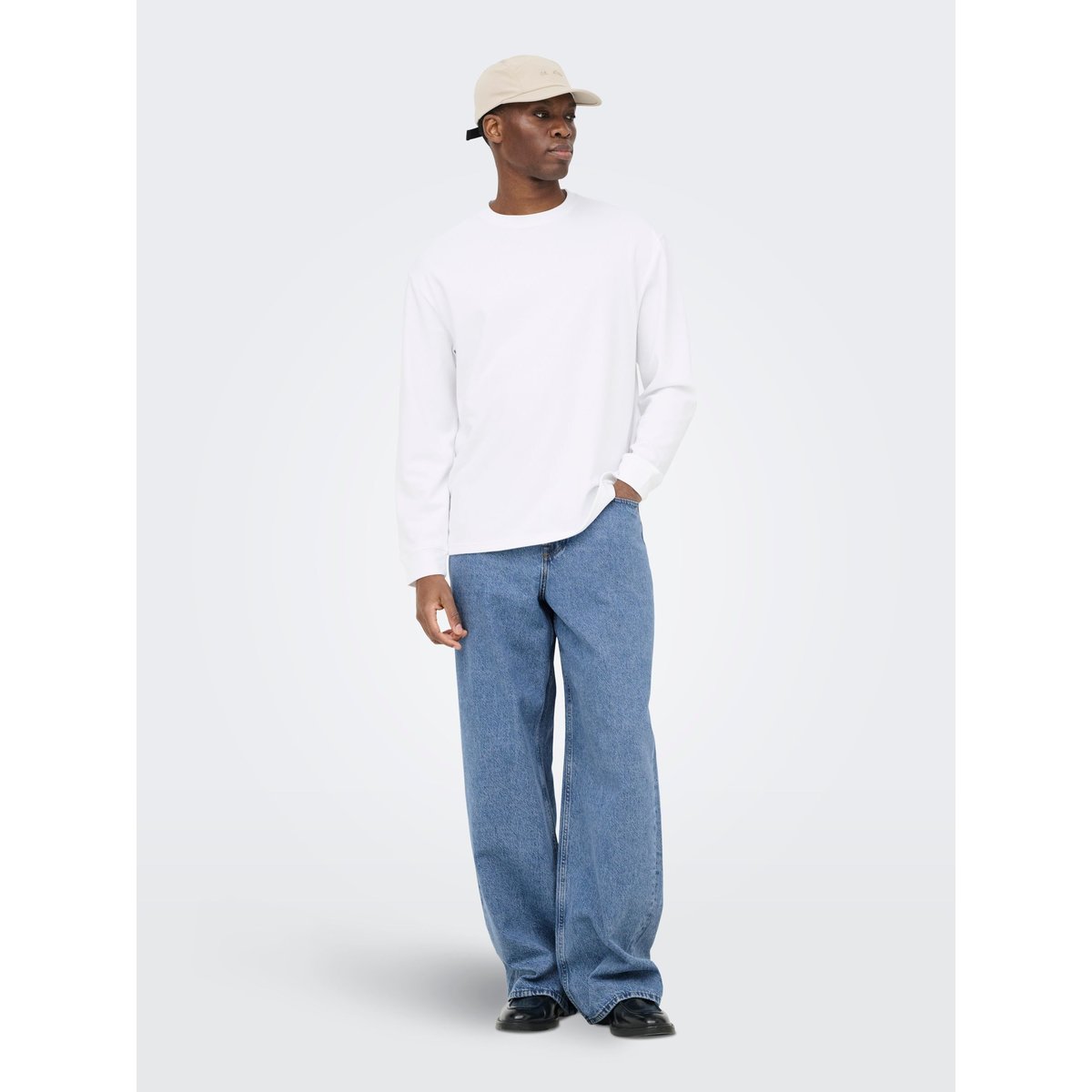 Jean À Jambe Large medium blue denim, ONLY & SONS