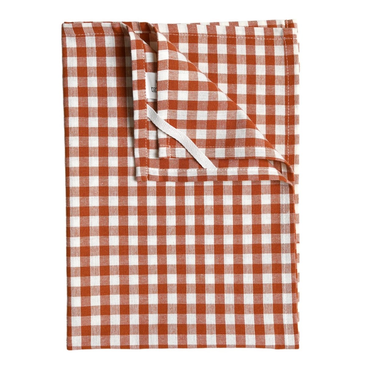 Torchon de cuisine en coton motif vichy - QABANE terracotta, HOME MAISON