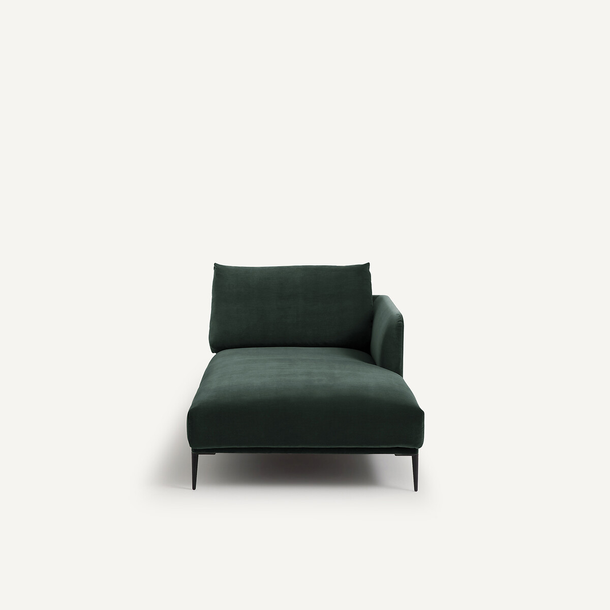 Chaiselongue aus Samt, Oscar, Design Emmanuel Gallina khaki, AM.PM X EMMANUEL GALLINA