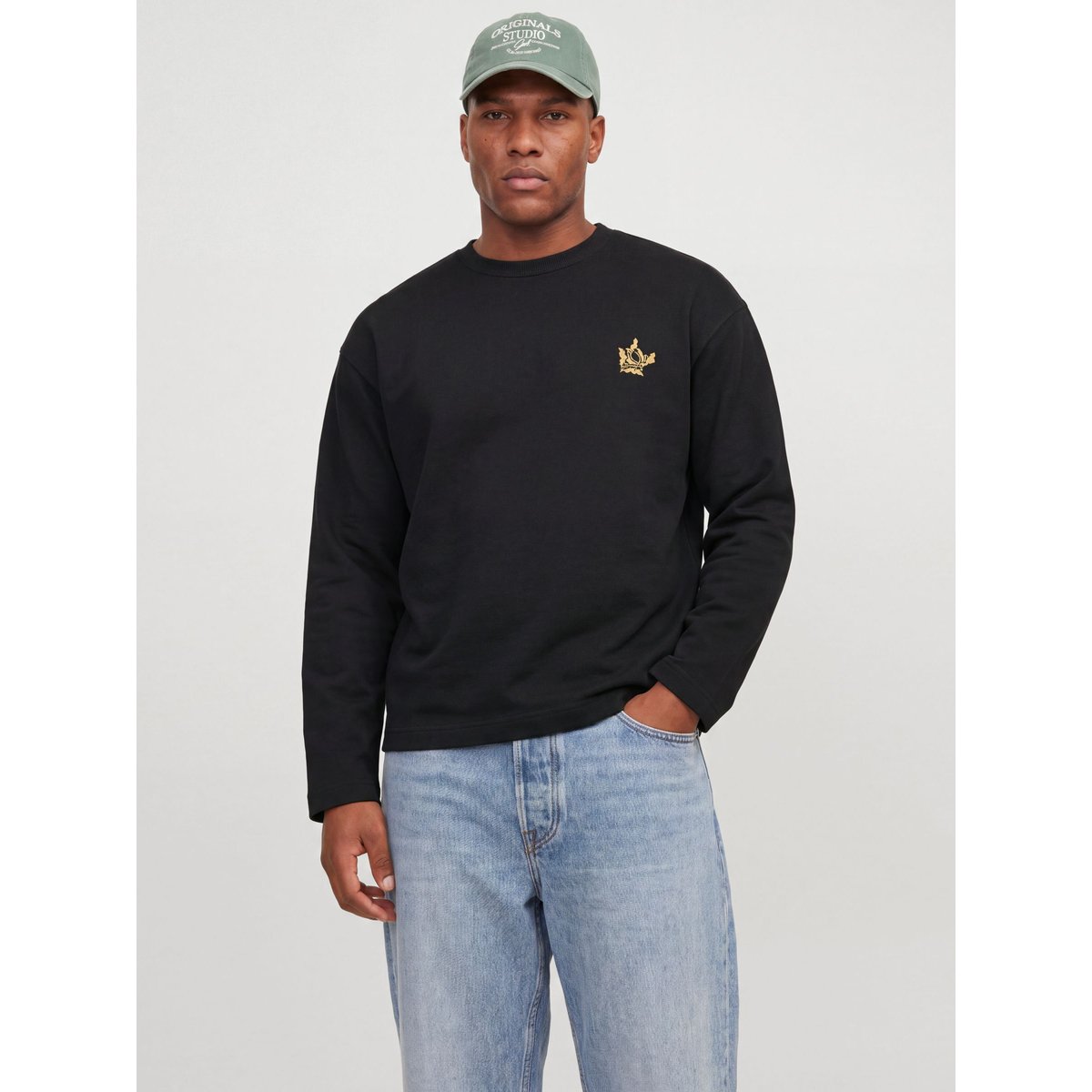 Sweat-Shirt noire - black, JACK & JONES