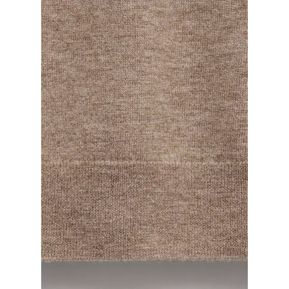 Pull-over 100 % laine col rond marron moyen, MANGO